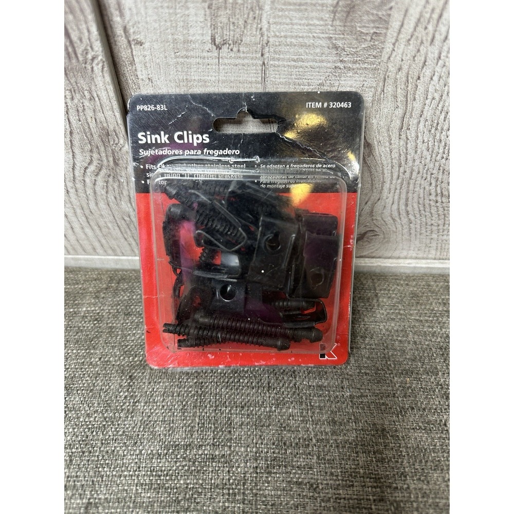 PP826-83L Clips for Elkay Countertop Sinks Black Stainless Steel #320463